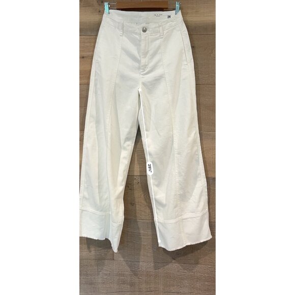 NWT rag & bone Featherweight Arianna Palazzo Pants JEANS SIZE 26 - Picture 6 of 9
